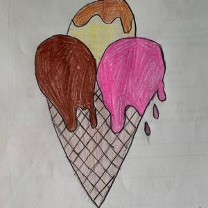 A ice cream cone