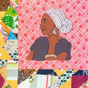 Edna Lewis smiling.