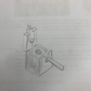 Diagram of lemon squeezer.