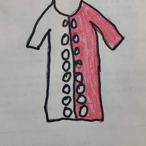 The bright Pink coat that Chef Leah wear