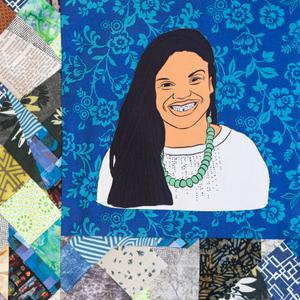 Asha Carter smiling.