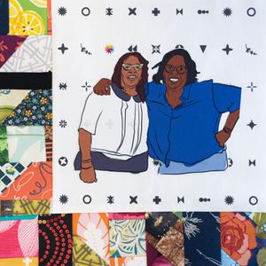 Deborah and Mary Jones smiling and posing together.