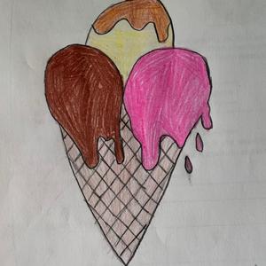 A ice cream cone
